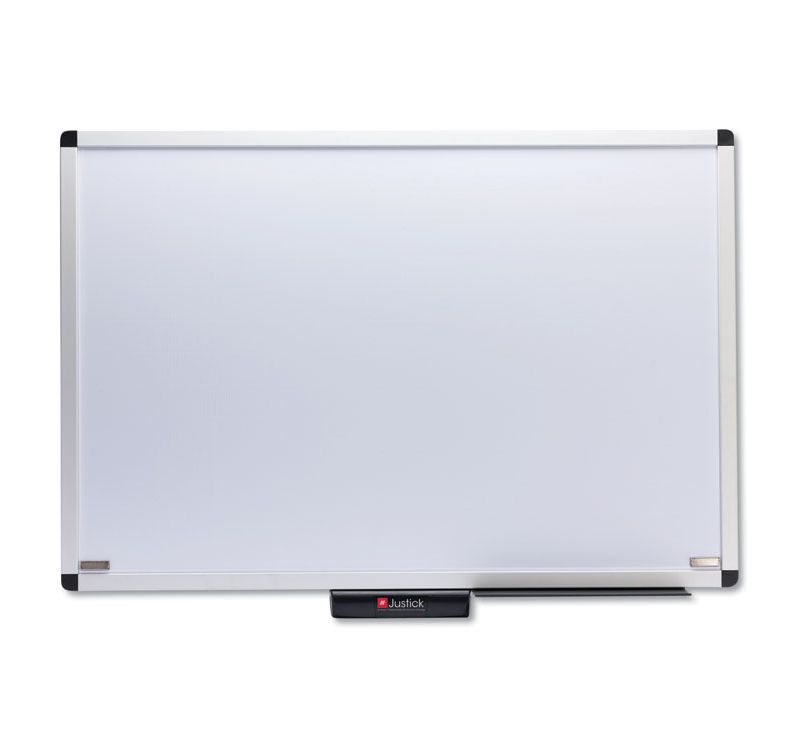 Smead Justick Premium Aluminum-Frame Electro-Surface Bulletin Board 36" x 24" White 02571