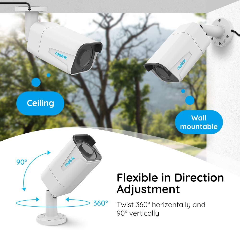 Reolink B800 4K UHD 8MP Add-on PoE IP Camera Outdoor Home Survelliance Only work with Reolink 8MP POE Camera System and 8CH & 16CH 4K NVR