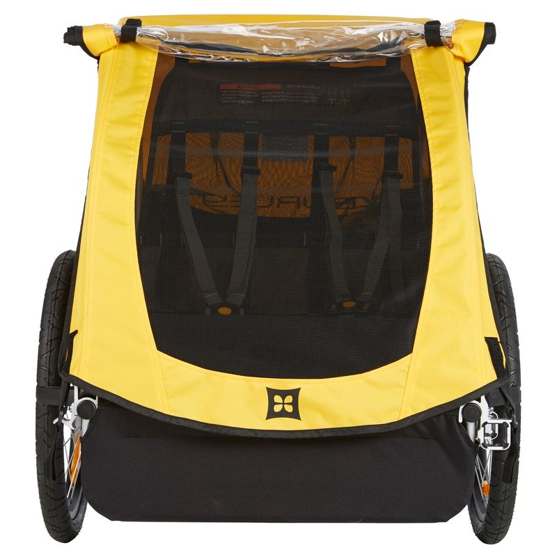 Tow Tuff TTF-2762ACBR Heavy Duty 2-in-1 Aluminum Automotive Cargo Luggage Carrier with Bike Hitch Rack