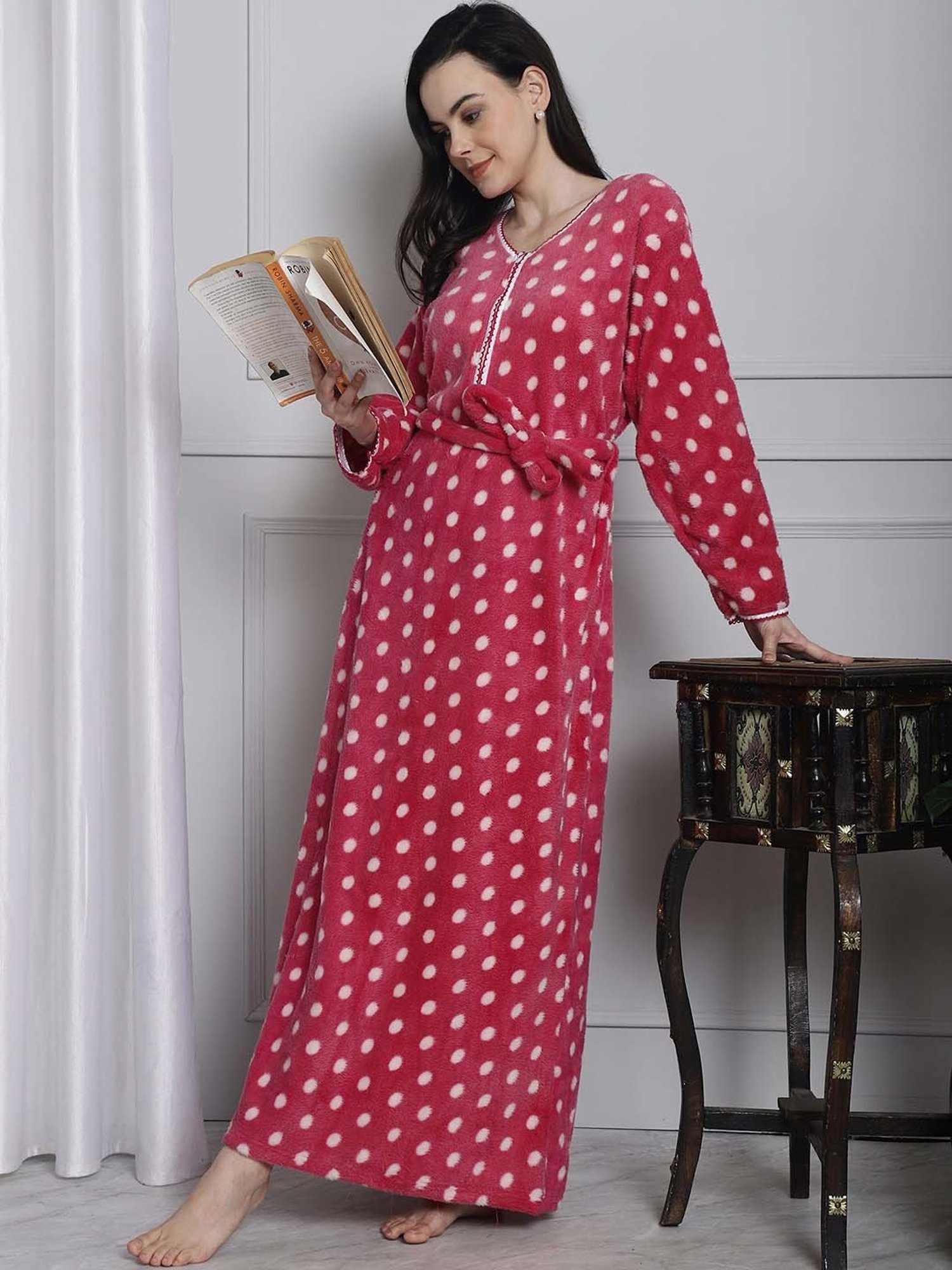 Secret Wish Pink Printed Nighty