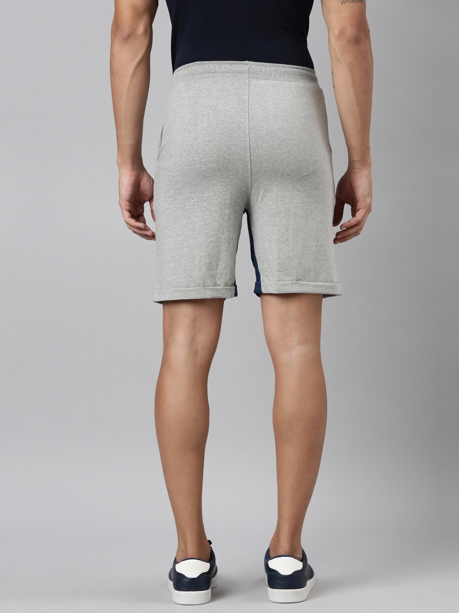 Dixcy Scott Maximus Grey Cotton Regular Fit Shorts