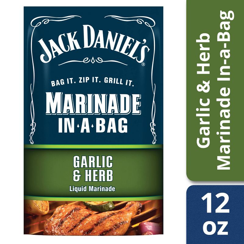Jack Daniel's Marinade in a Bag Garlic & Herb Liquid Marinade - 12oz