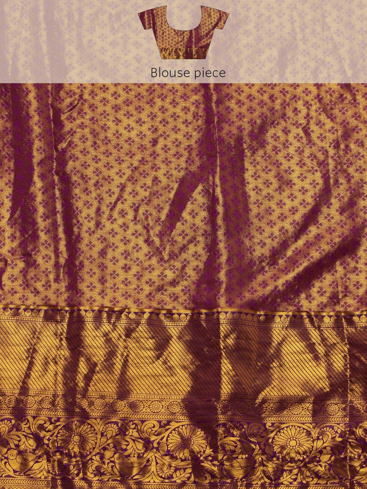 Silk Land Green Silk Woven Saree With Unstitched Blouse