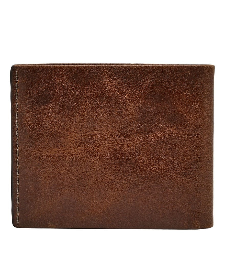 Fossil Beck Leather Bifold Wallet with Flip ID