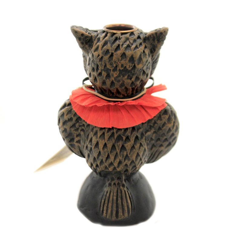 Charles Mcclenning 6.0" Issac Candle Holder Owl Bird Halloween  -  Decorative Figurines