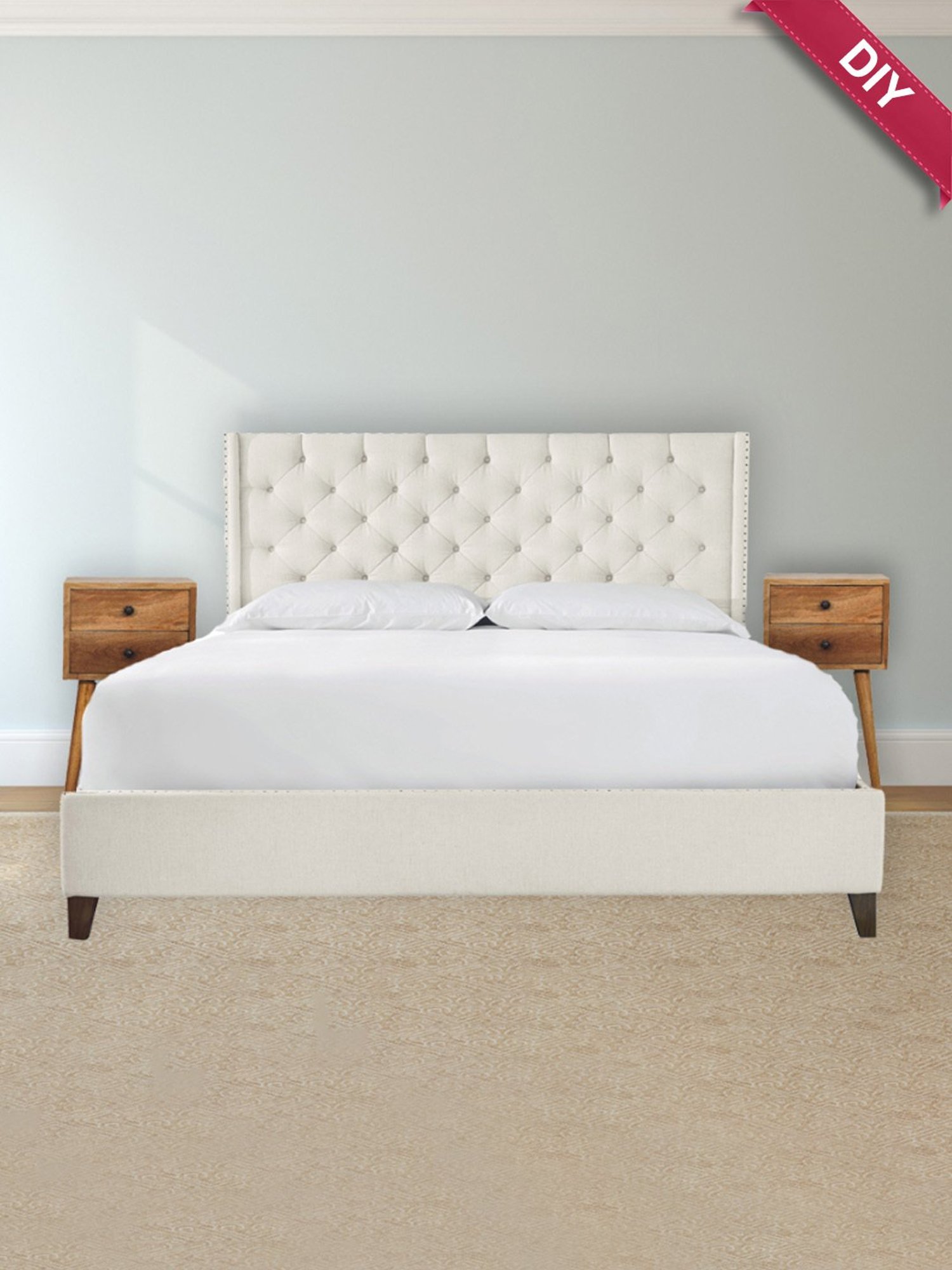 Ikiriya Avina Solid Dark Brown Wood End Table