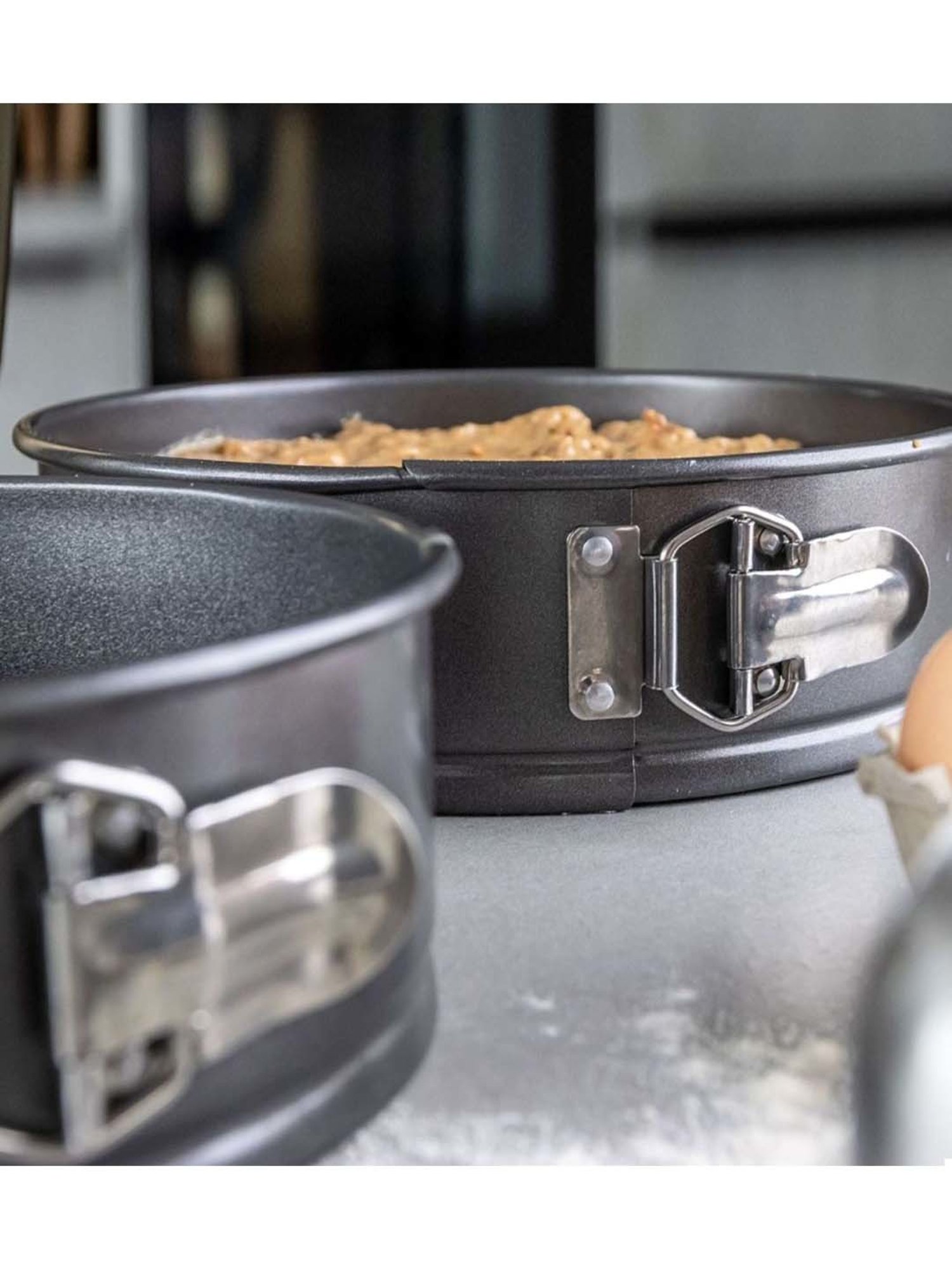 MasterClass Grey Carbon Steel Non-Stick Spring Form Pans