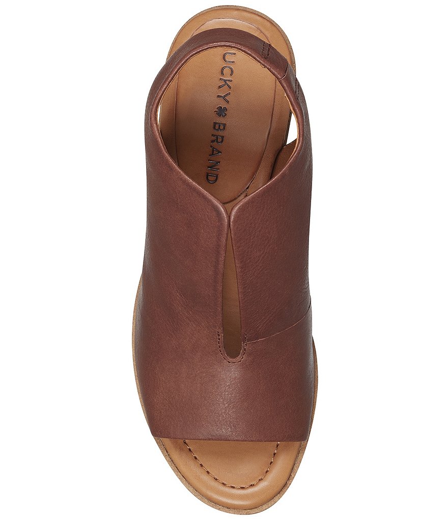 Lucky Brand Rhazy Leather Slingback Shooties