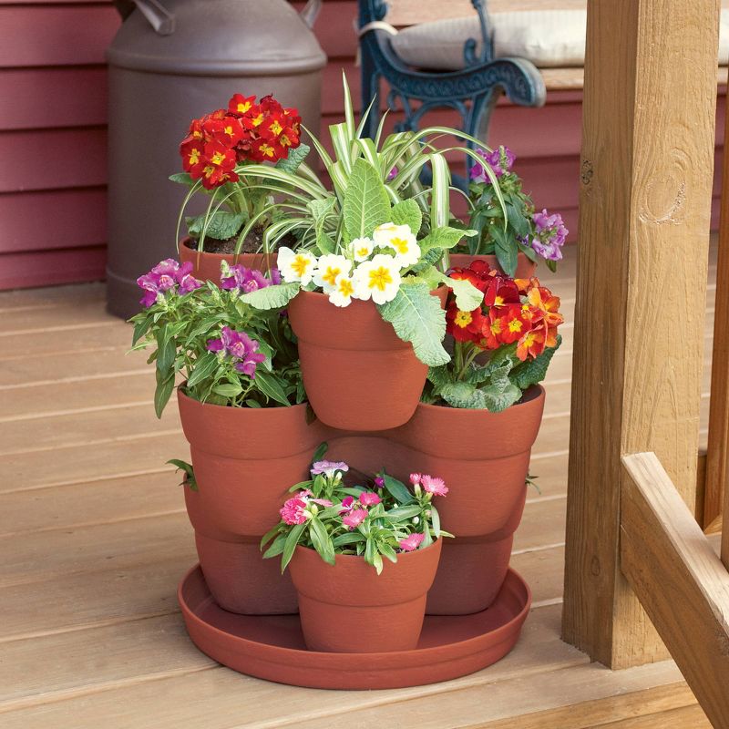 6.5" Emsco Resin Flower Tower