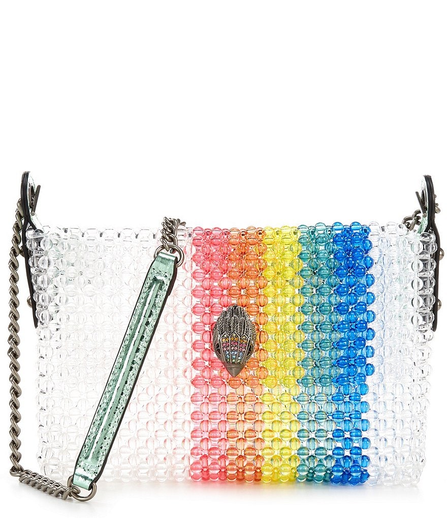 Kurt Geiger London Kensington Beaded Rainbow Mini Crossbody Bag