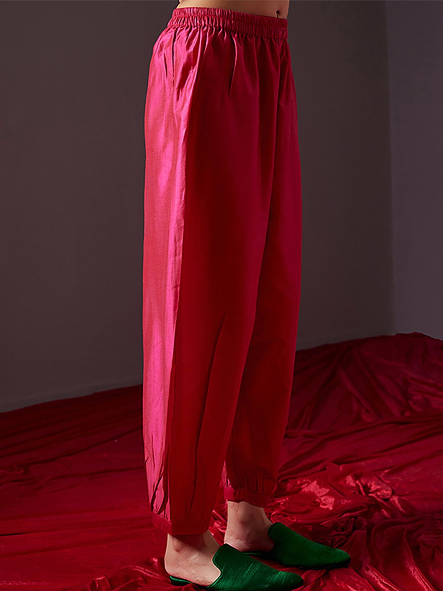 Abhishti Pink Cotton Salwar