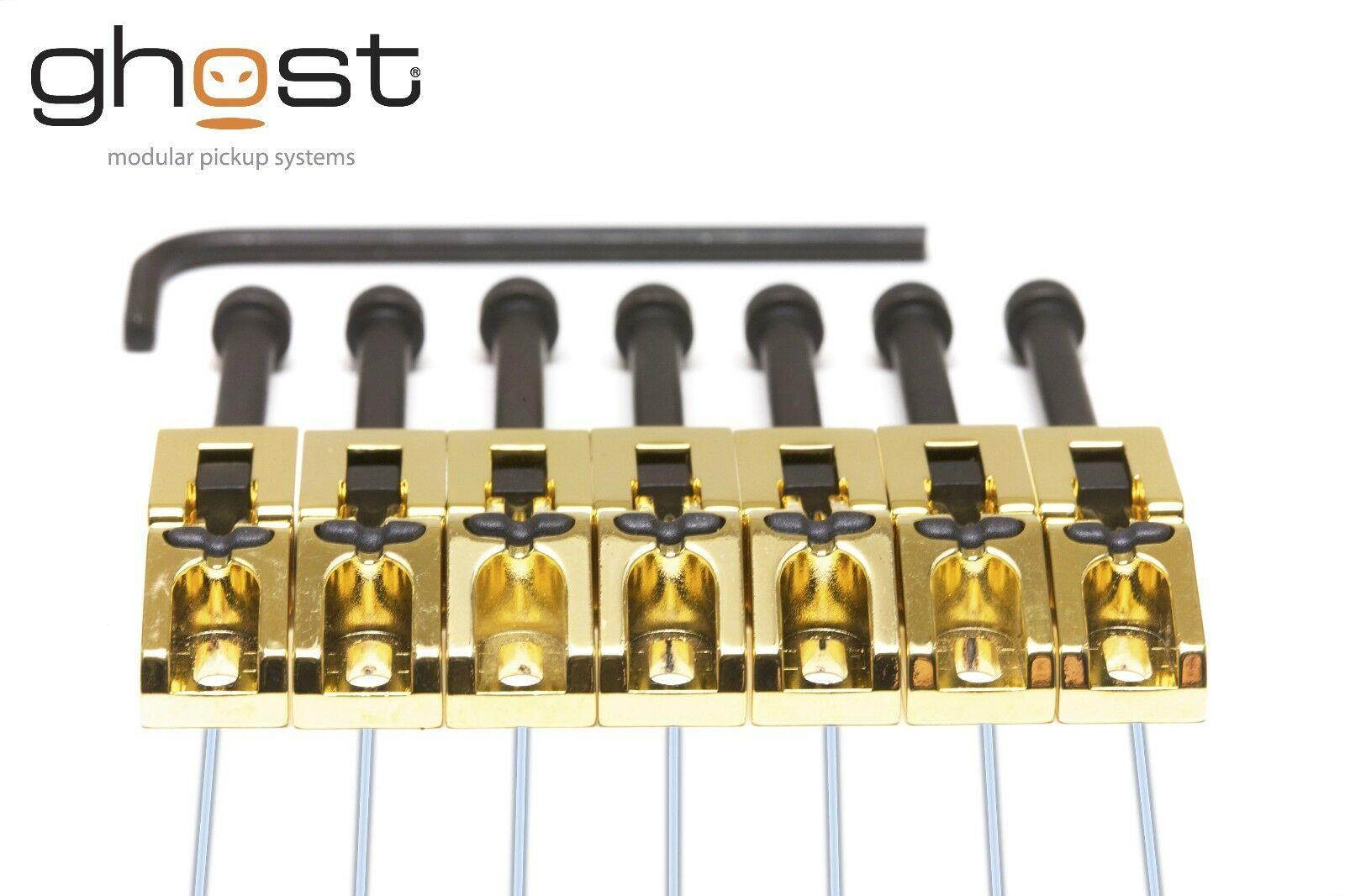 Graph Tech Ghost loaded Floyd Rose Saddles, Gold 7 string PN-0080-G7 - NEW