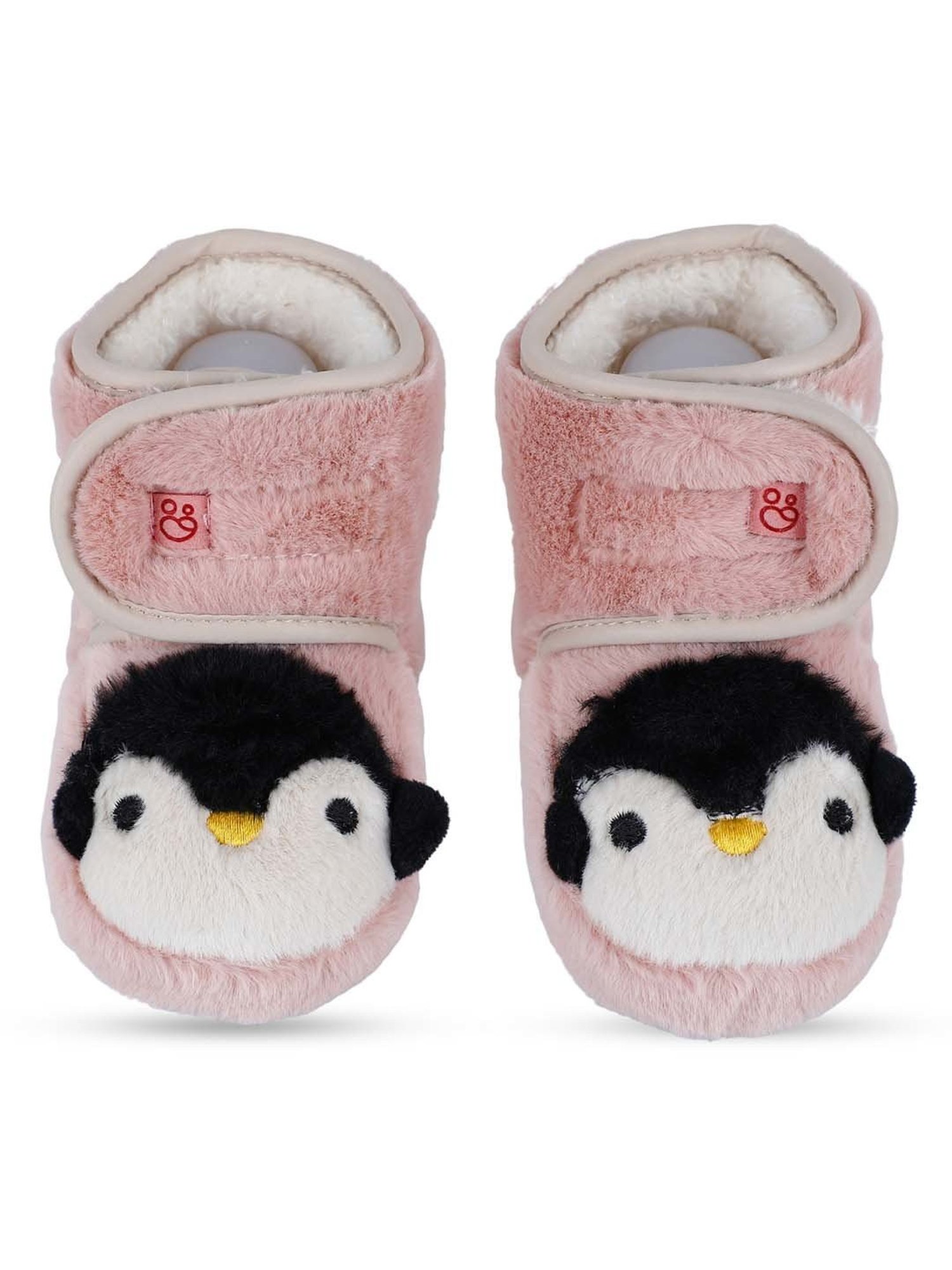 Baby Moo Kids Pink & Black Casual Booties