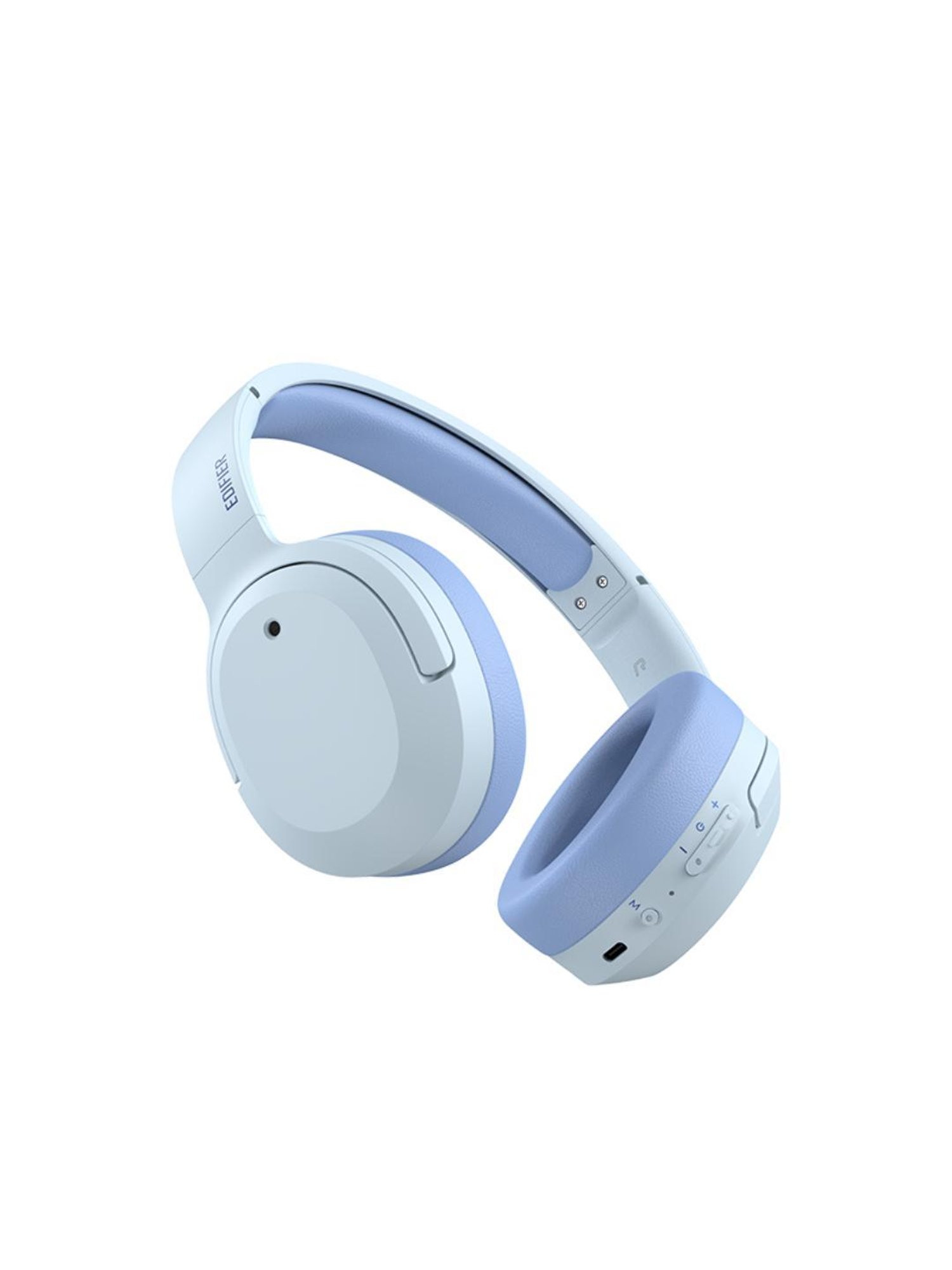 Edifier W820NB Plus Over Ear Wireless Headphones with Hybrid Active Noise Cancelling (Blue)