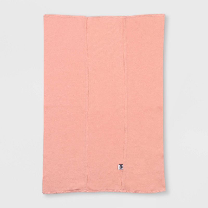 Honest Baby Girls' 4pk Organic Cotton Papercut Floral Multilayer Woven Burp Cloth Set - Pink