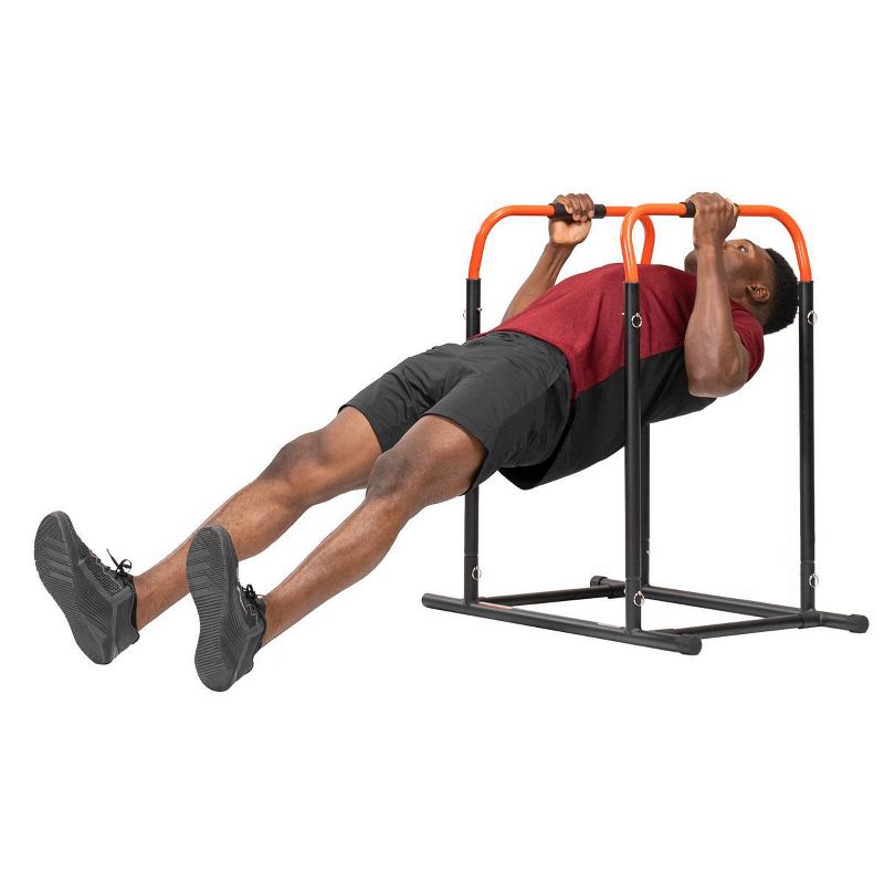 Sunny Health & Fitness High Weight Capacity Adjustable Dip Stand Station