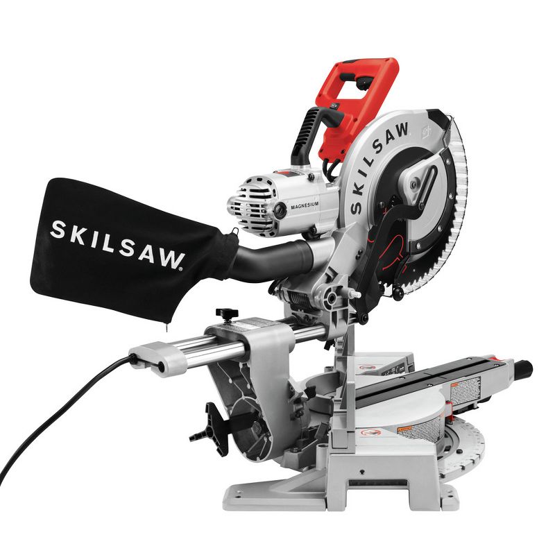 SKILSAW SPT88-01 15 Amp Dual Bevel 12 in. Corded Worm Drive Sliding Miter Saw