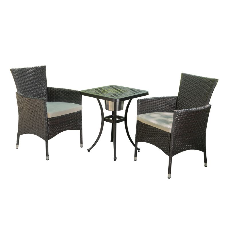 3pc Ludwig Folding Bistro Set - Royal Garden