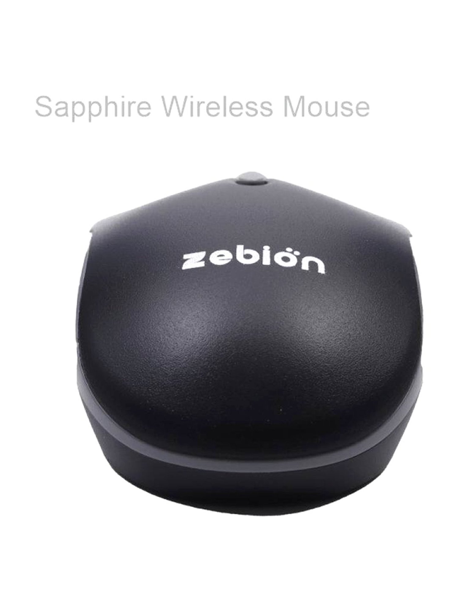 Zebion Sapphire Wireless Optical Mouse (2.4 GHz Wireless, Black)