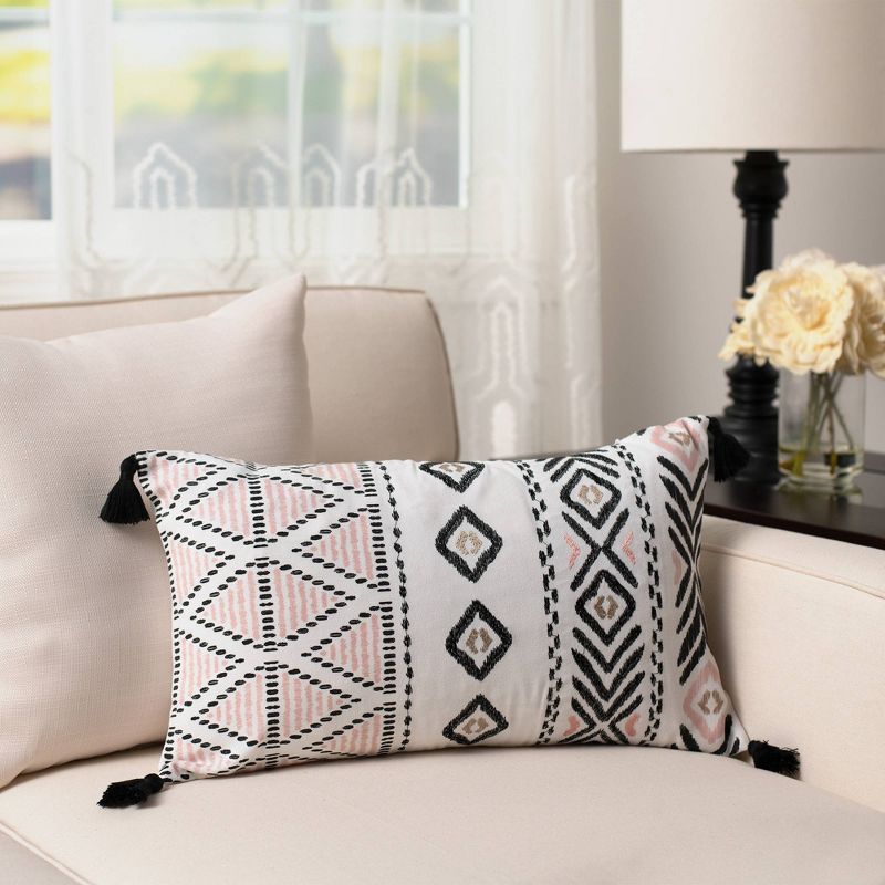 12"x20" Oversize Jacinth Lumbar Throw Pillow - Sure Fit
