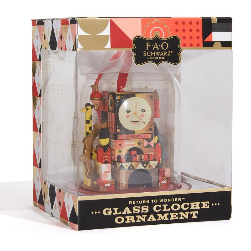 FAO Schwarz Glass Cloche Ornament
