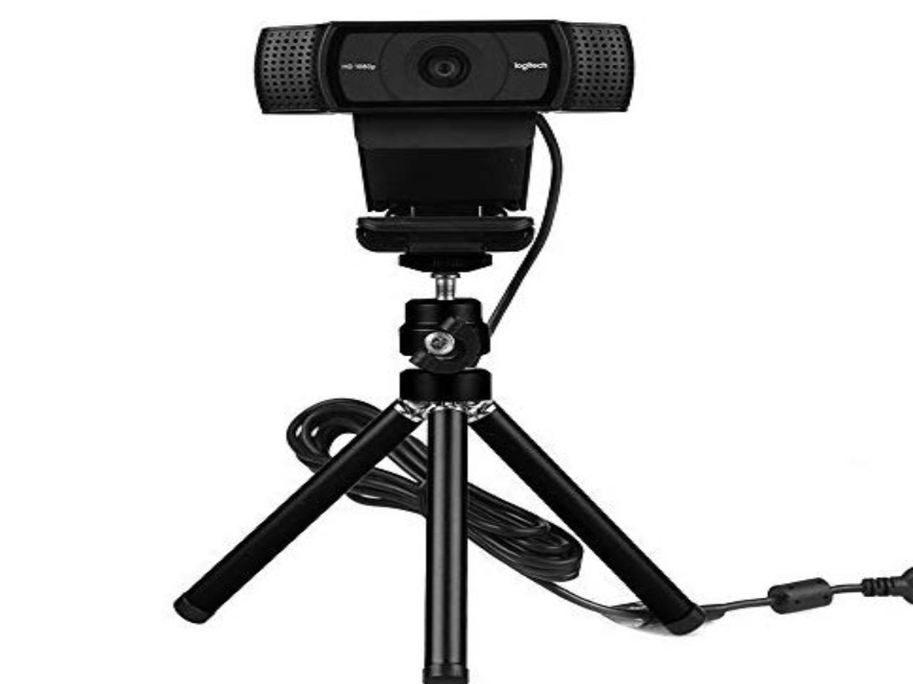 High Performance Webcam Tripod, Lightweight Mini Webcam Tripod for Logitech Webcam C920 C920S C922 C270 C615 Small Camera Tripod Mount Cell Phone Holder Stand