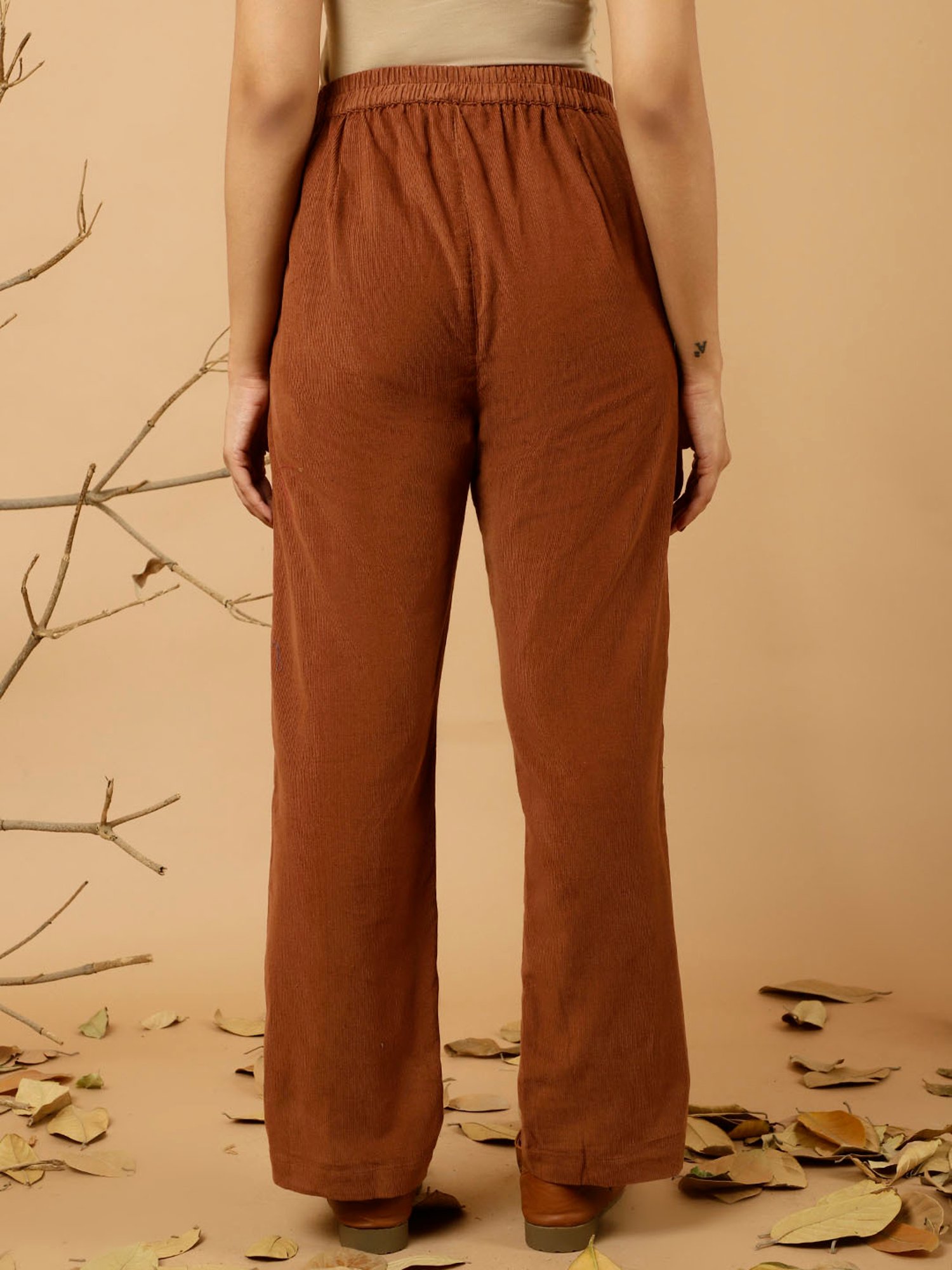 Castle Black Embroidered Palazzos