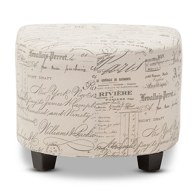 Faux Leather Accent Chair and Ottoman Charcoal Gray - EveryRoom