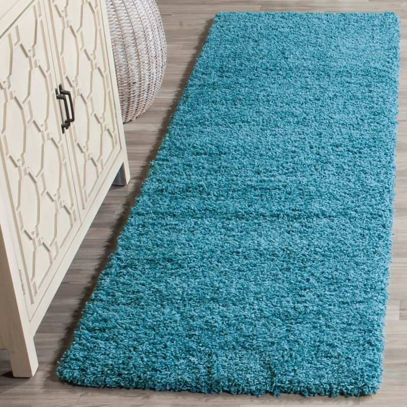 2'3"X4' Rayan Solid Loomed Accent Rug Turquoise - Safavieh