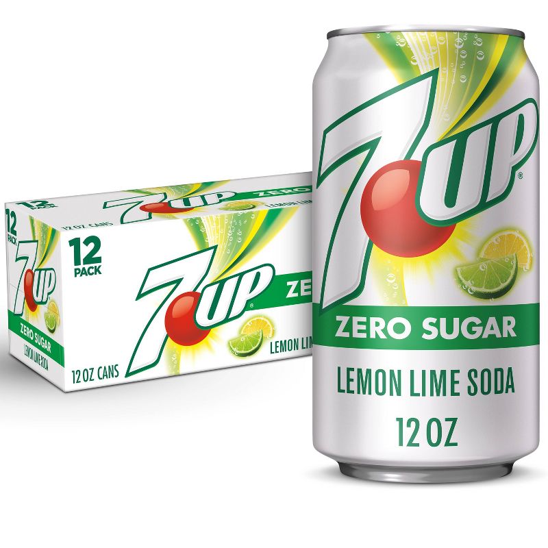 7UP Zero Sugar Soda - 12pk/12 fl oz Cans