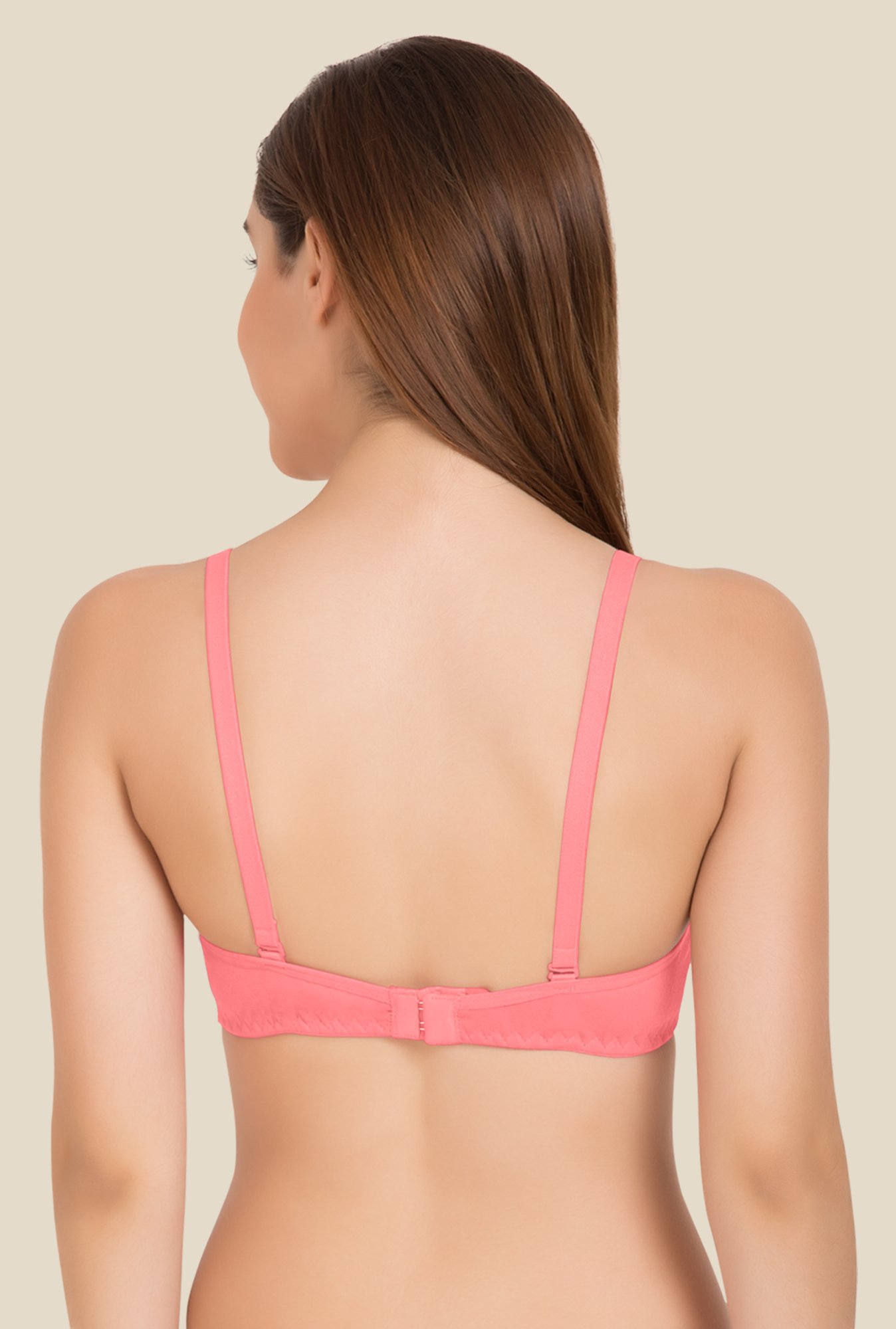 Tweens Orange & Peach Non Padded Bra (Pack Of 2)