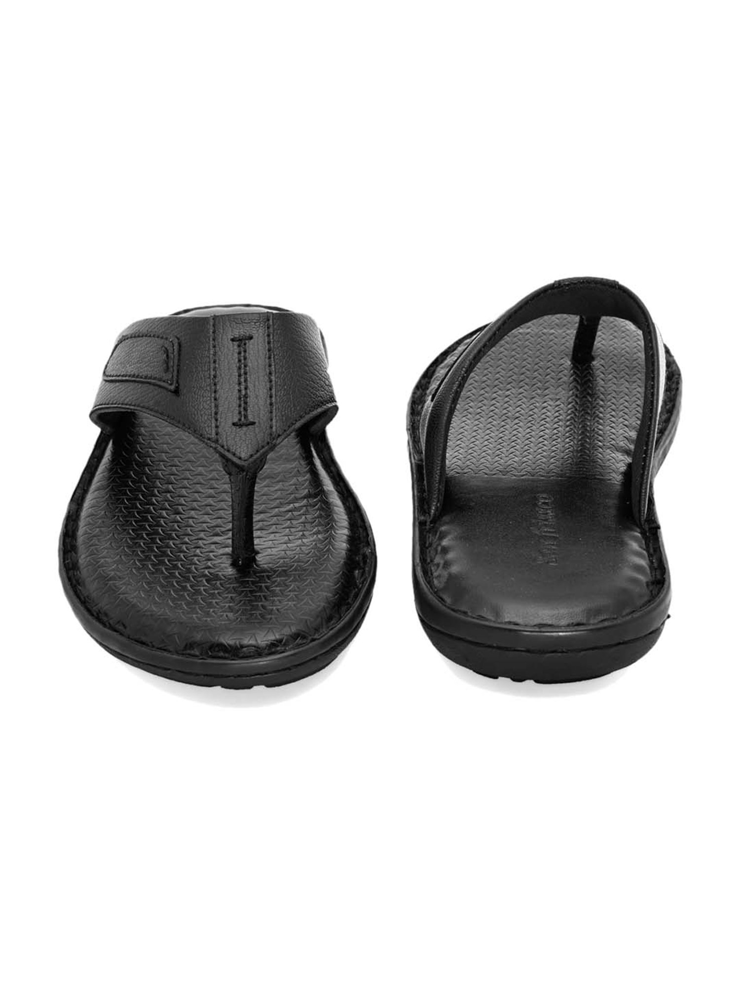 San Frissco Men's Black Thong Sandals