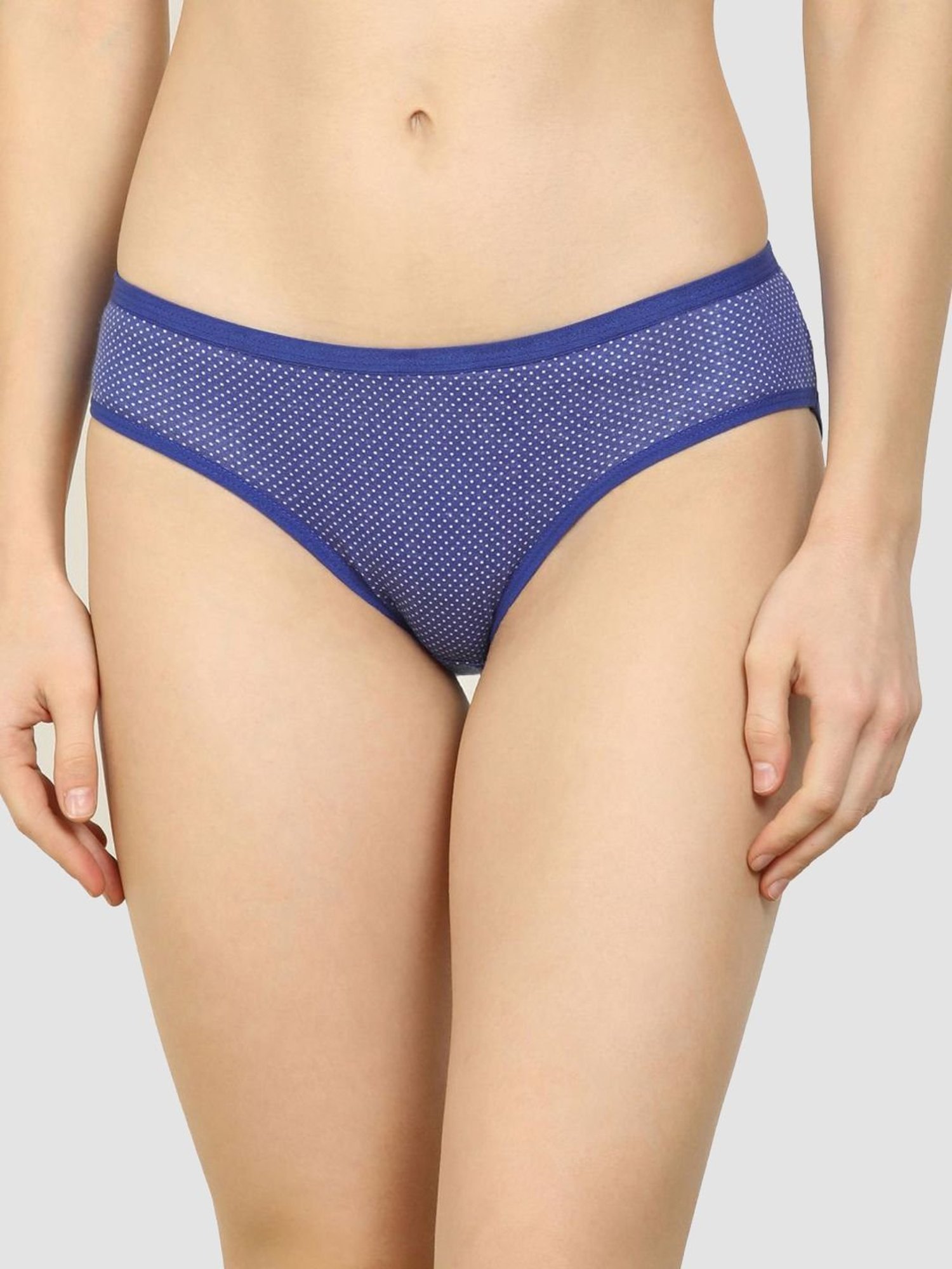 AROUSY Black & Red Polka Dots Panties - Pack Of 12