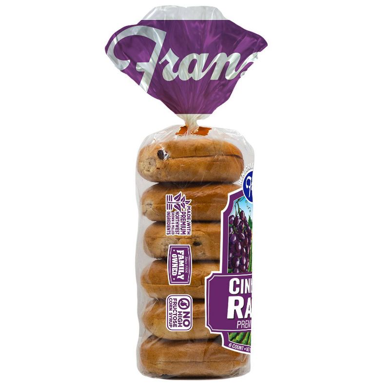 New York Bagel Boys Raisin Cinnamon - 20oz/6ct