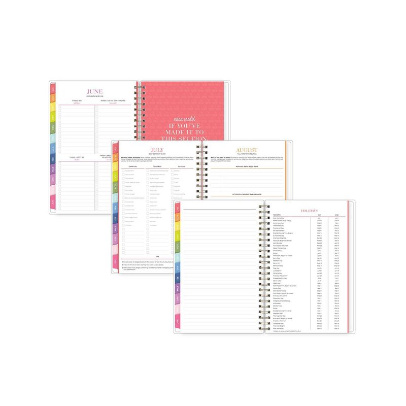 2021-22 Academic Planner 5" x 8" Flexible Cover Weekly/Monthly Wirebound Roy G Biv - The Home Edit