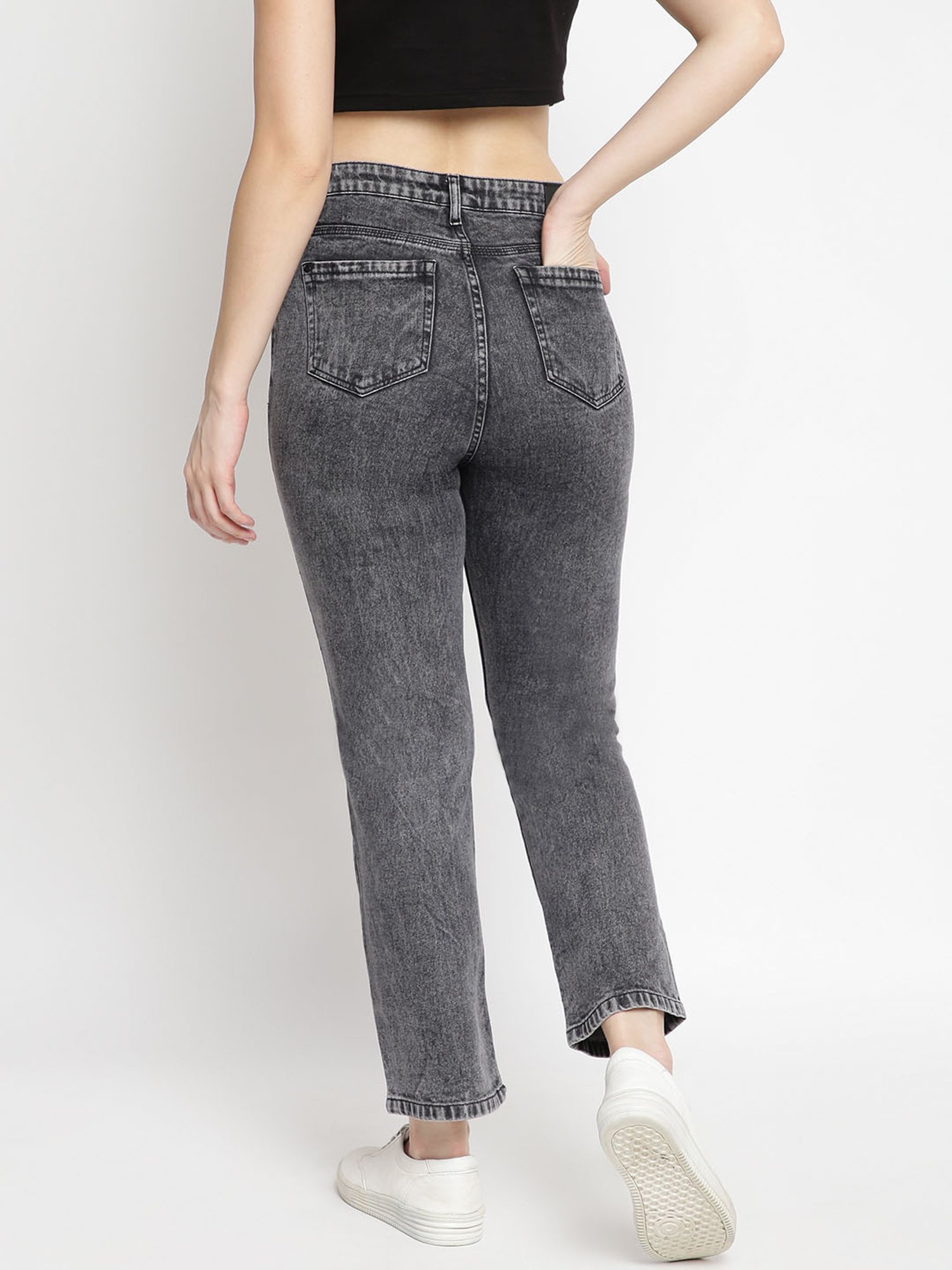 Tales & Stories Black Mid Rise Jeans