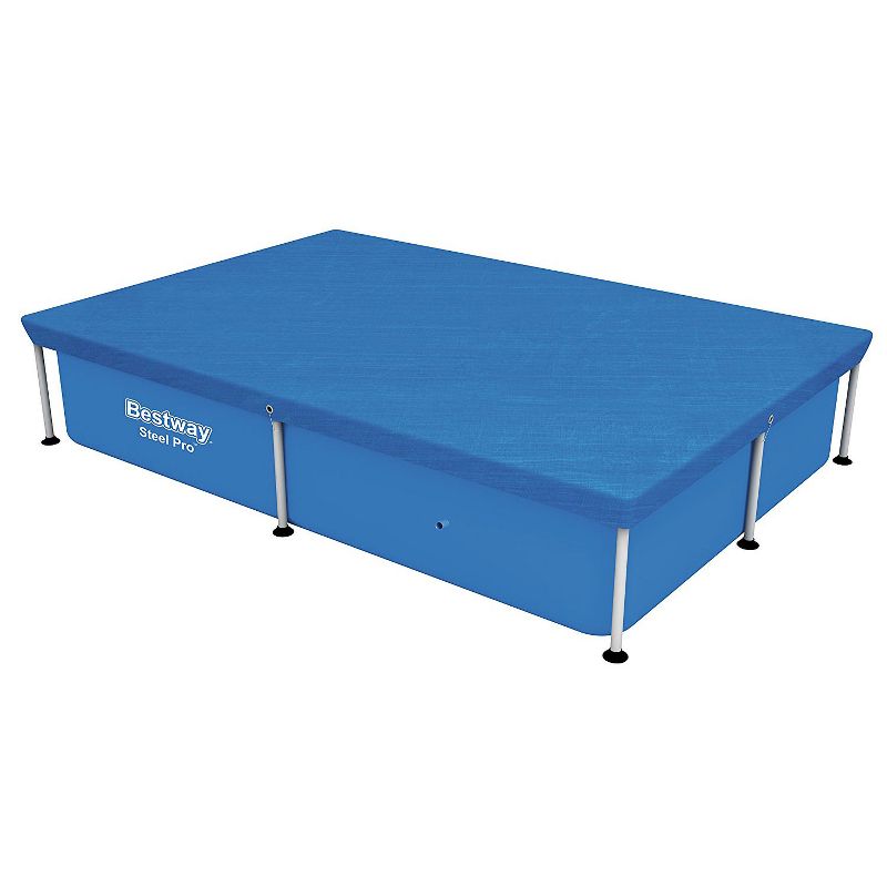 Bestway 87" x 59" Rectangle Above Ground Swimming Pool Cover, Pool Not Included