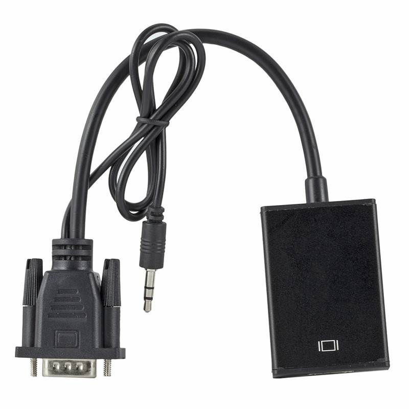 10 inch VGA Male To HDMI Output 1080P HD with Audio Cable Adapter Converter