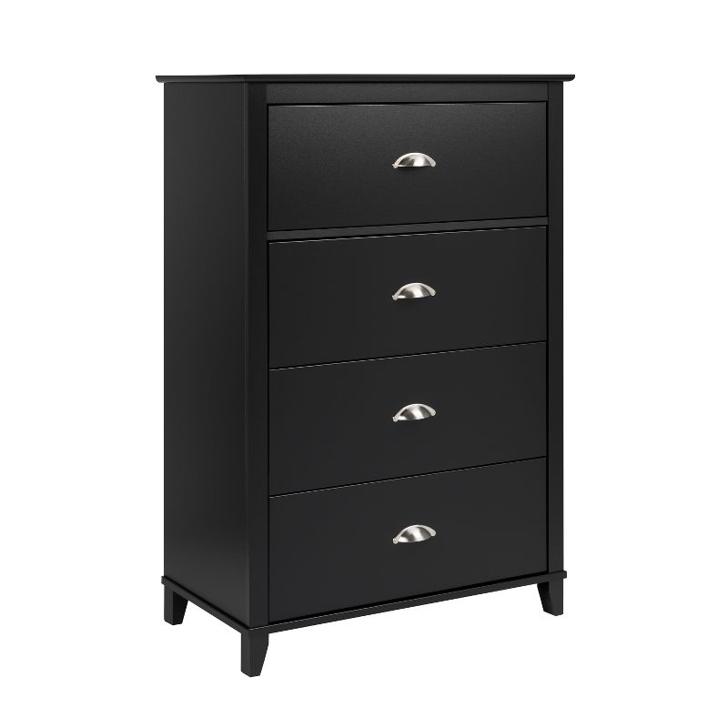Yaletown 4 Drawer Chest Black - Prepac