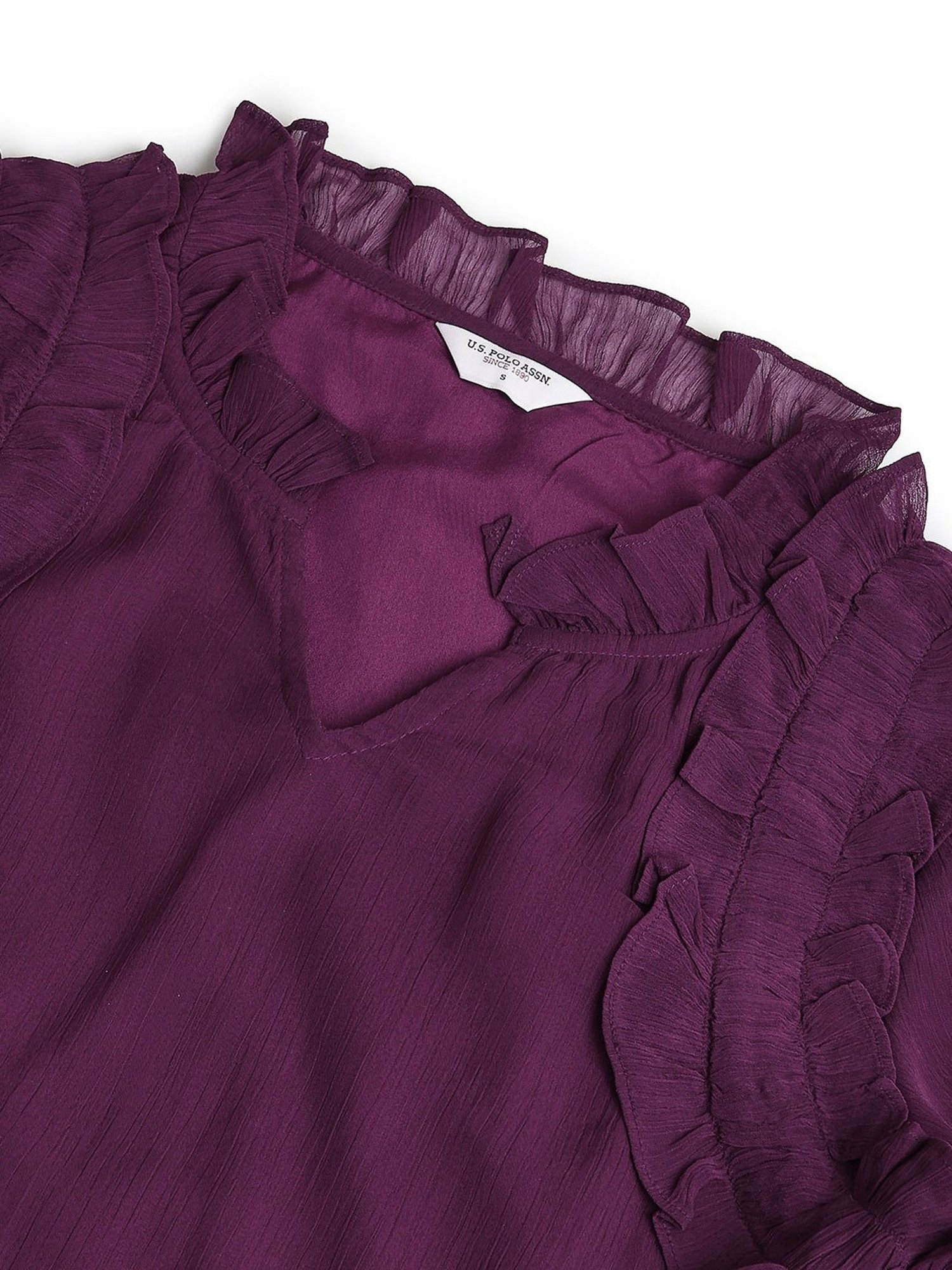 U.S. Polo Assn. Purple Regular Fit Top