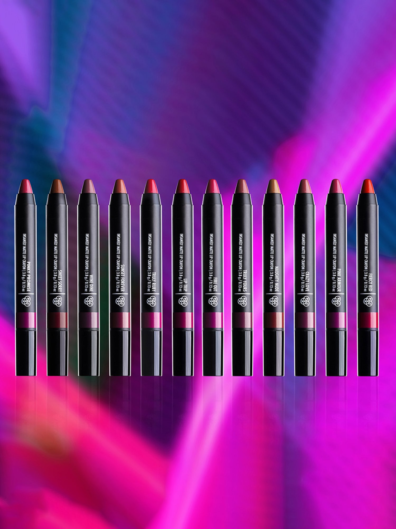 Lenphor Matte Show-Off Lip Crayon Cupid Red - 2.8 gm