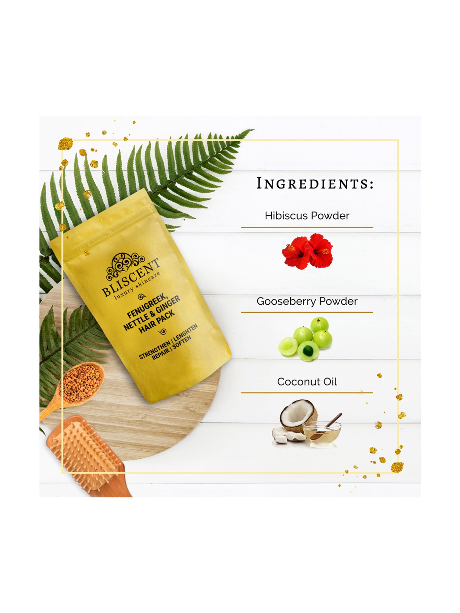 Richfeel Brahmi Intensive Repair Hair Pack - Pack of 4