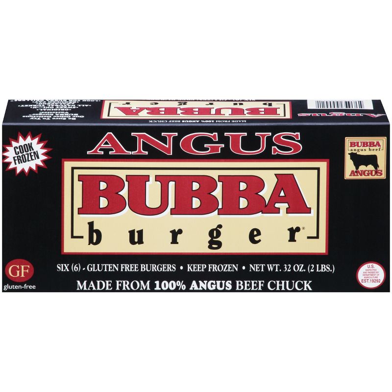 Bubba Burger Angus Beef Chuck Patties - Frozen - 2lbs/6ct