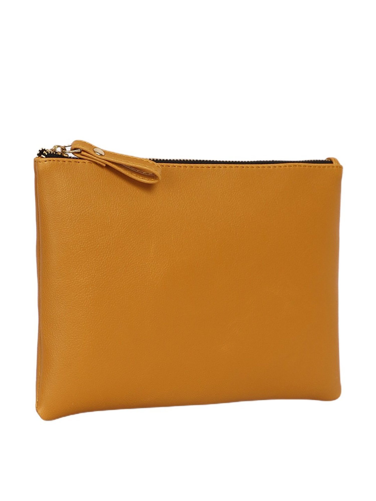 Bagsy Malone Yellow Solid Small Pouch