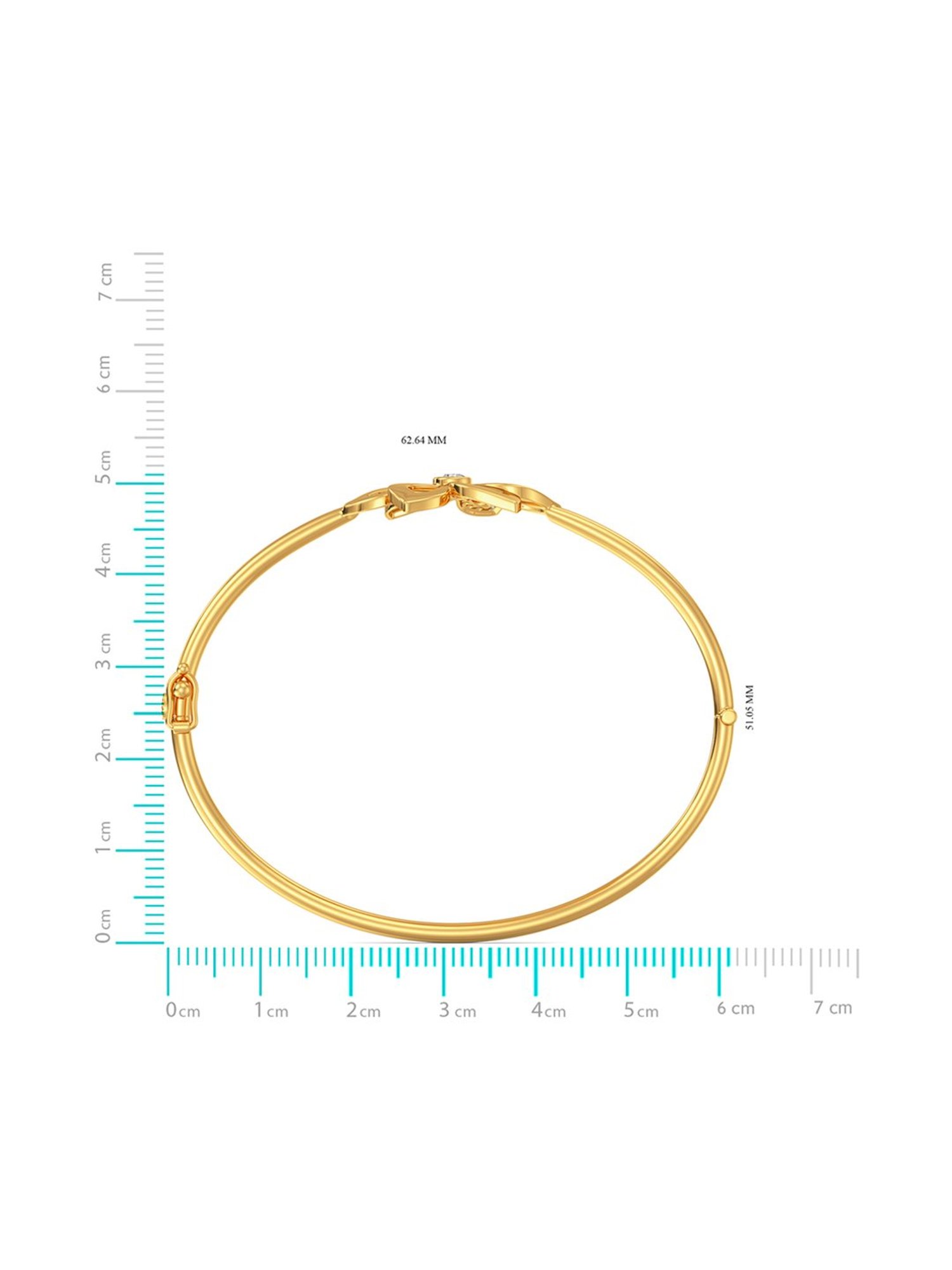 Mia by Tanishq Cupid Charm 14k Gold & Diamond Bracelet for Women