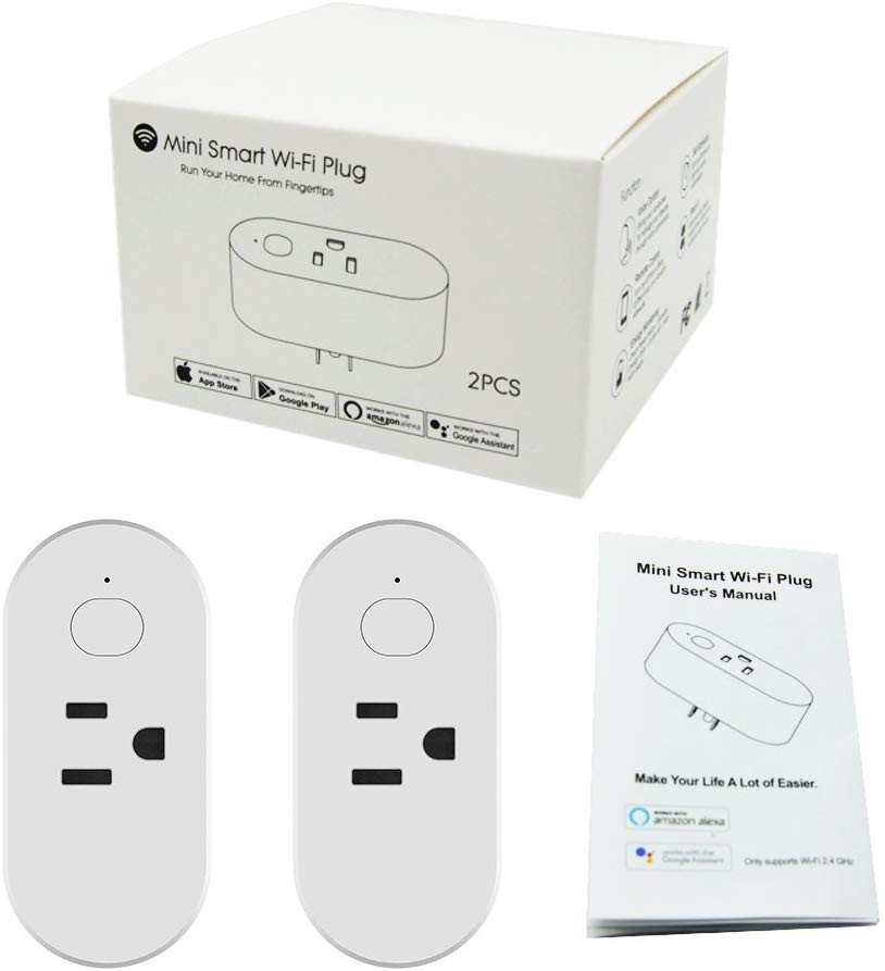 Smart Light Bulbs, Alexa Light Bulb, Smart Bulbs that Work with Alexa & Google Assistant, WiFi Light Bulbs A19 Daylight (5000K) No Hub Required, 800LM 60W Equivalent High CRI>90, 2 Pack