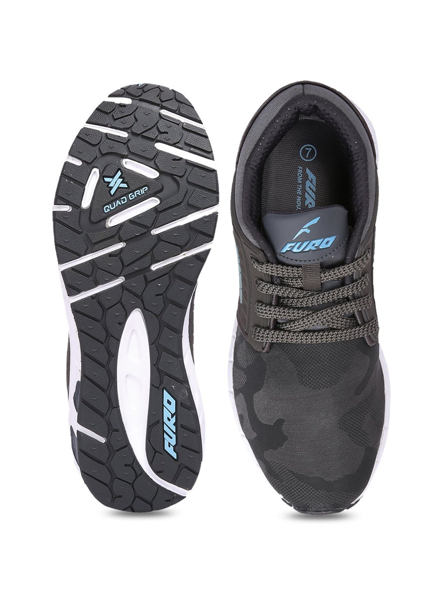 Furo by Red Chief Men's Dark Grey Running Shoes