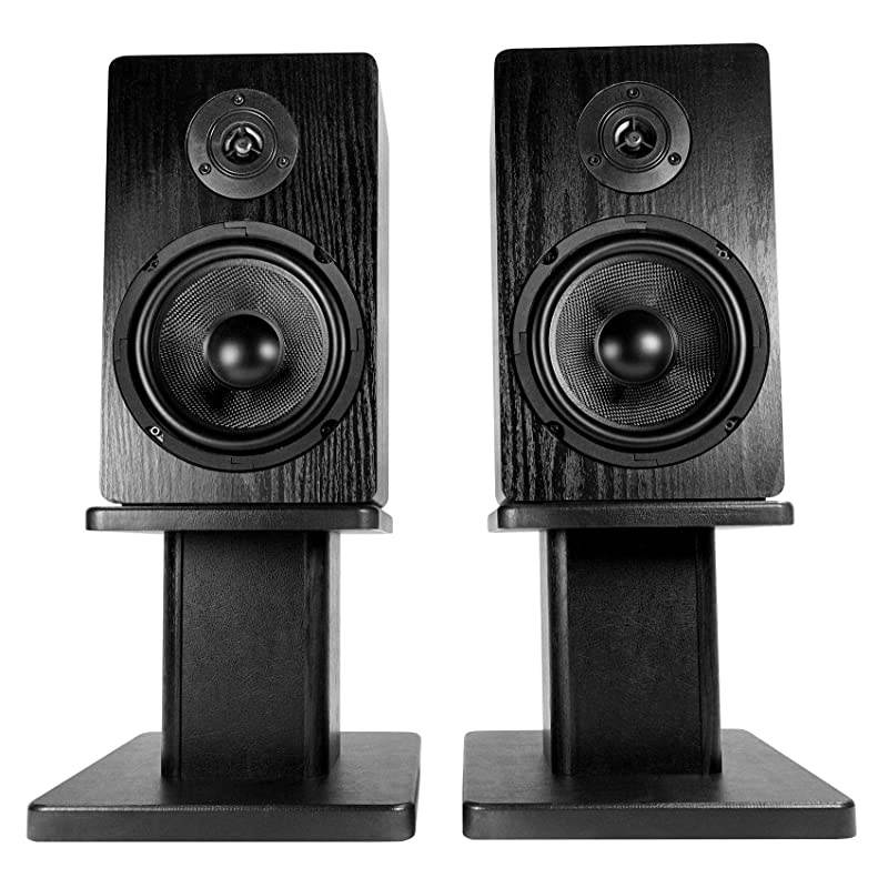 2  RHT8B ComputerBookshelf Desktop SpeakerStudio Monitor StandsBlack