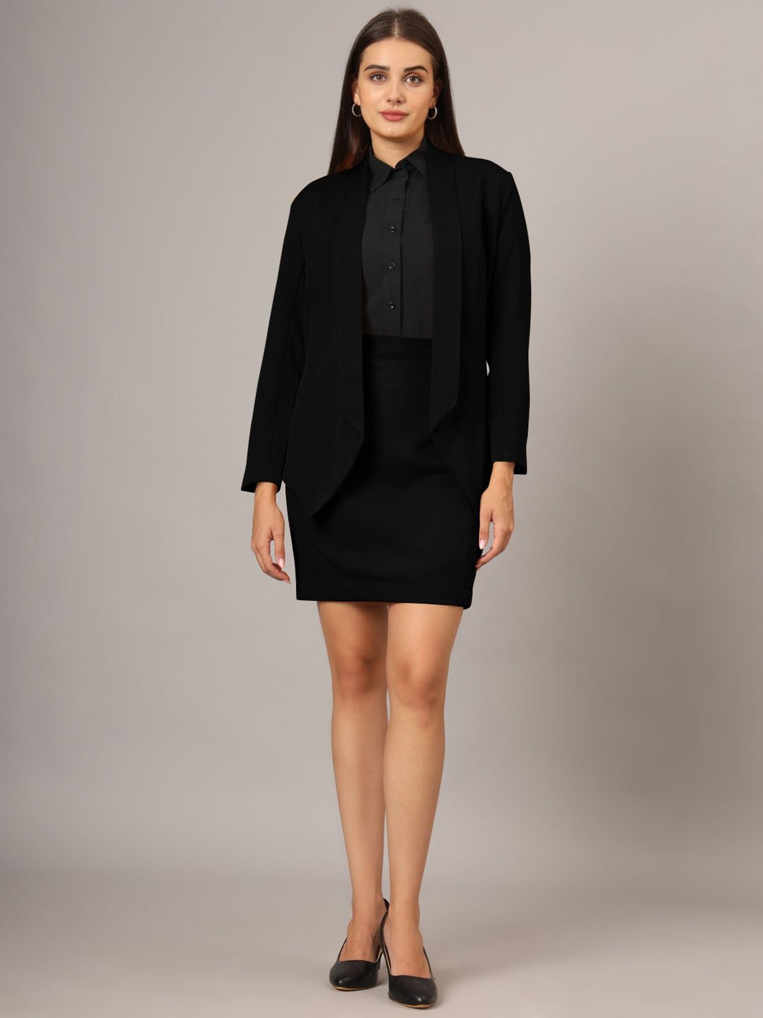 BRINNS Black Blazer With Skirt