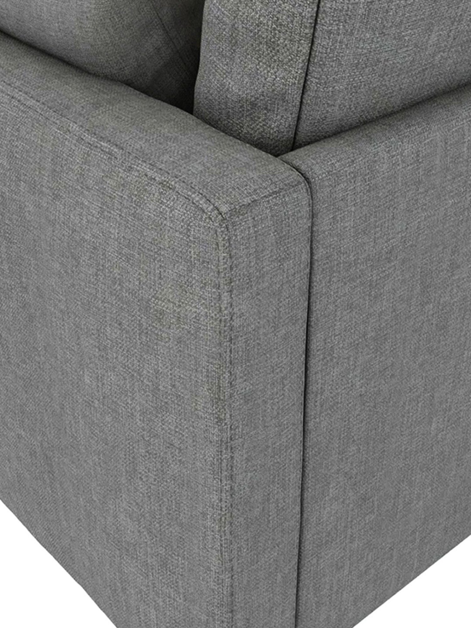 Durian Berry Black Premium Leatherette 2 Seater Sofa